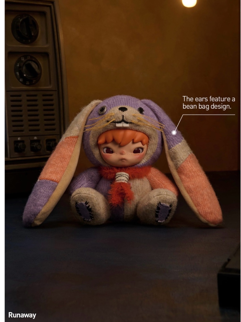 PopMart Hirono After Dark Series Plush Doll Pendant (Runaway)
